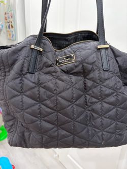 Kate Spade Black Quilted Nylon Tote Bag