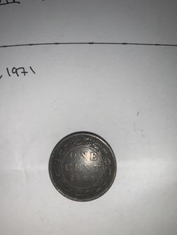 One Cent Coin 1898 Canadian Cent