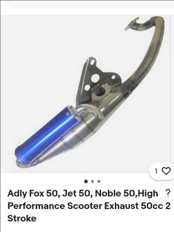50cc High Performance exhaust 2 stroke