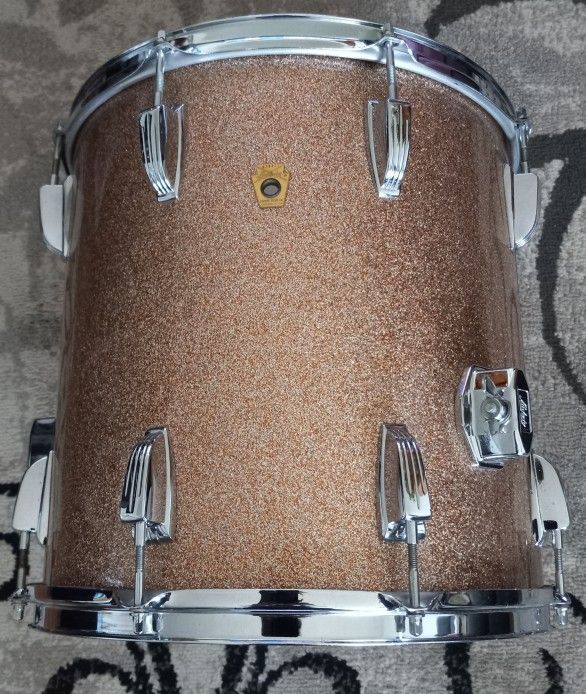 Ludwig 1968 14x14 Champagne Sparkle Floor Tom For Drumset