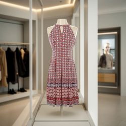 Print Keyhole Sundress