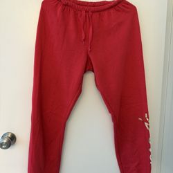 PINK Victoria’s Secret Red Sweatpants Size XS Joggers Cozy 