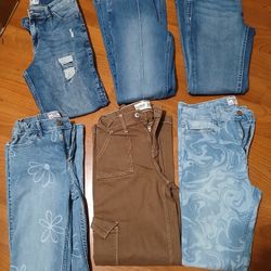 Girls/ Teens Jeans, Size 12,14,16,5,6,9.