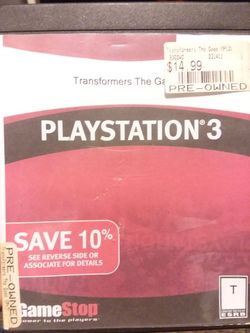 Ps3 Transformers The Game