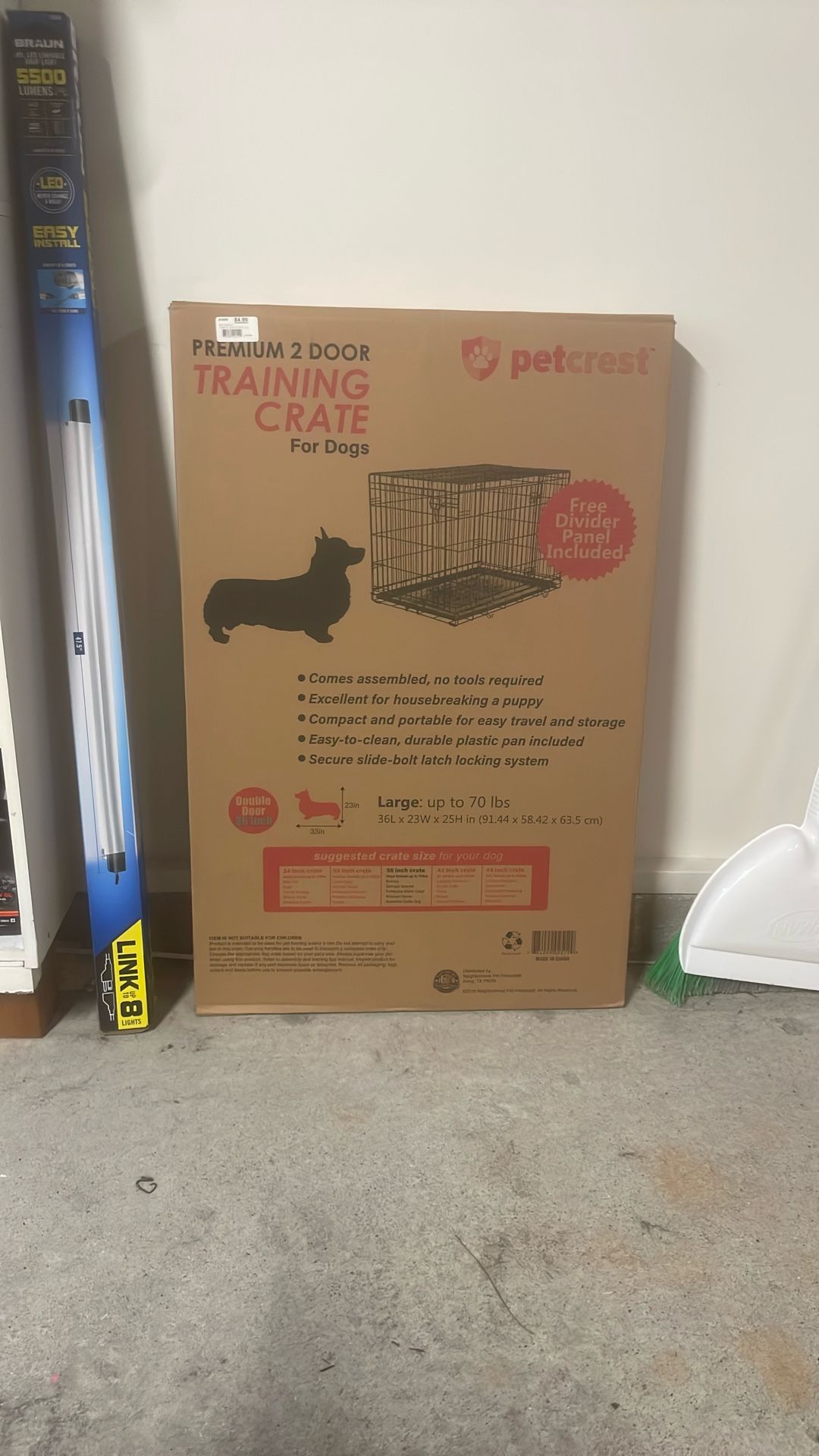 Petcrest Premium 2 Door Training Crate - In Box, Never Opened