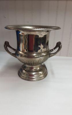 Vintage Silver Plated Ice Bucket Trophy Vase- Located in Shelton