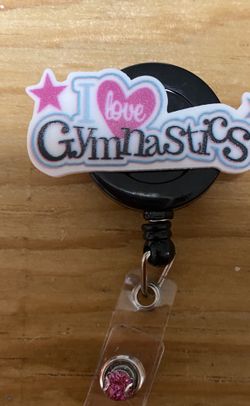Gymnastics badge reel