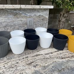 MIX of 12 BRAND NEW Planters, Pots For Succulents, Orchids