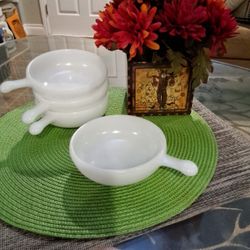 Glassbake Soup Bowl With Handle