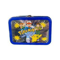 Vintage 1998 Pokemon "Gotta Catch 'Em All!" Collector's Metal Tin Box