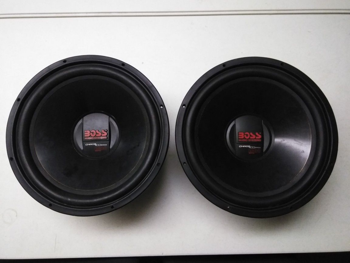 (2) Sets of 15" Subwoofers ( need reconed )