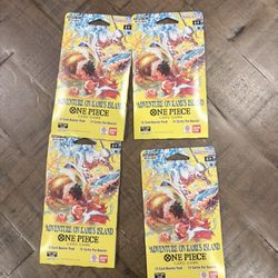 Lot Of 4x NEW One Piece TCG OP-15 Adventure on Kami's Island Sleeved Booster Pack English