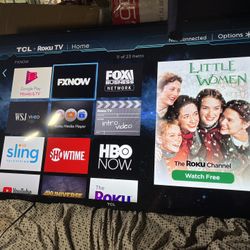 TCL 55” Tv 4k 55p605 Model