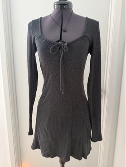 Avant-Garde Asymmetric Black Midi Dress