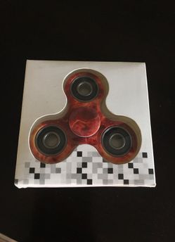Hydro dipped fire fidget spinner