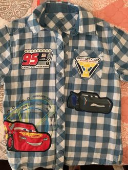 Disney Lightning Mcqueen boys 7/8 shirt