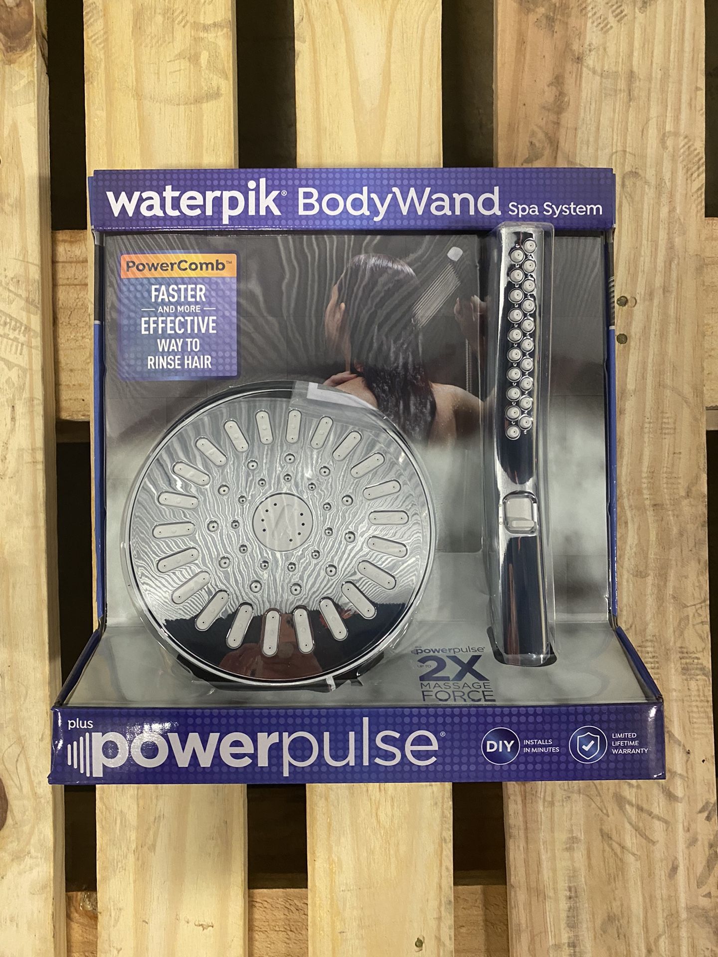 Waterpik® PowerPulse BodyWand Spa System with PowerComb™ Stream