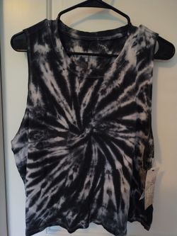 Women's Tank Top XL, Black - White