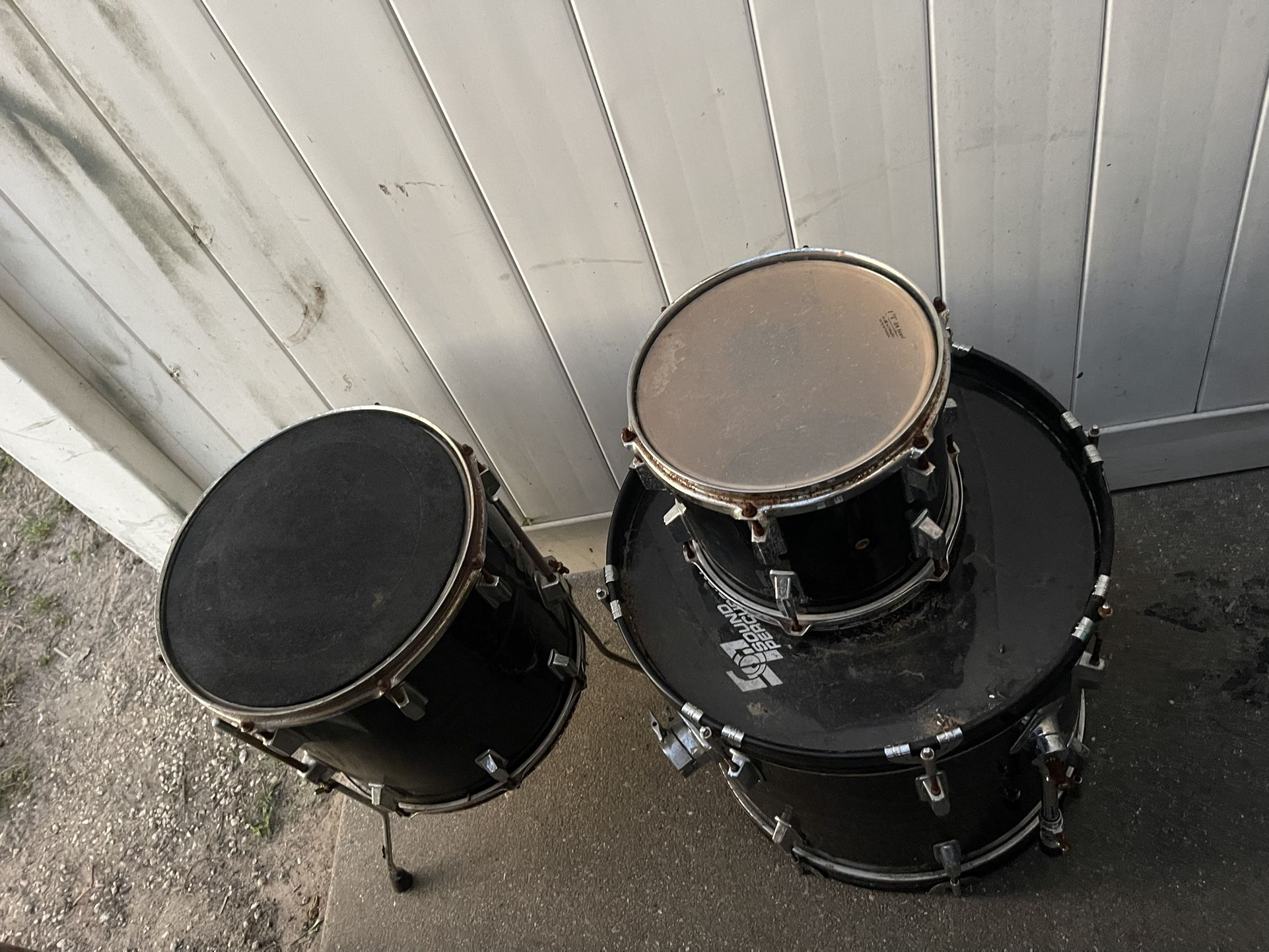 3 Professional percussion musical instruments, church drum set
