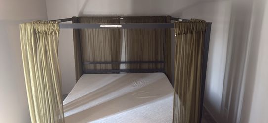 queen sized mattress and frame