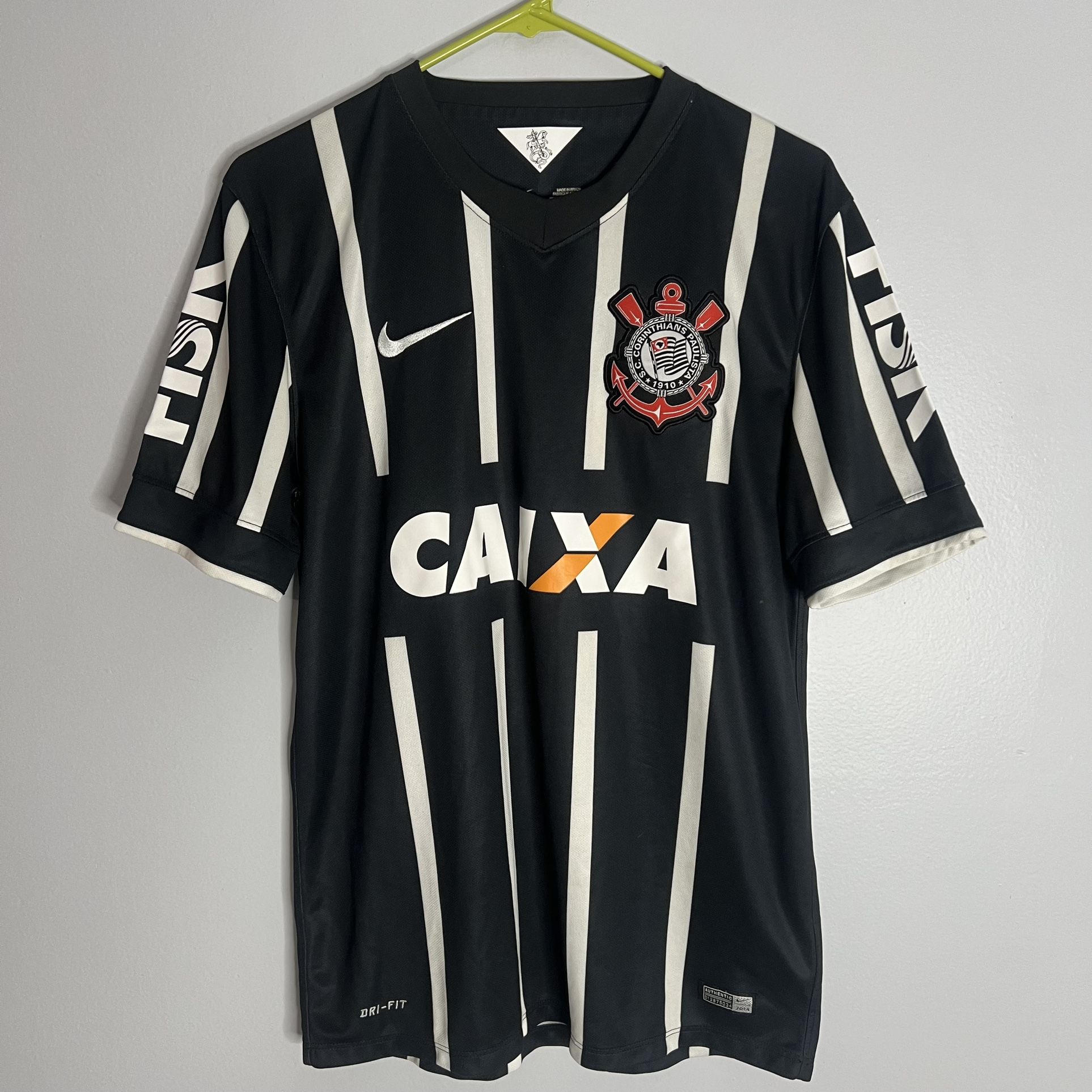 Corinthians Jersey Mens Medium Black Nike 2014 Brazil Futbol, image size:1926x1926