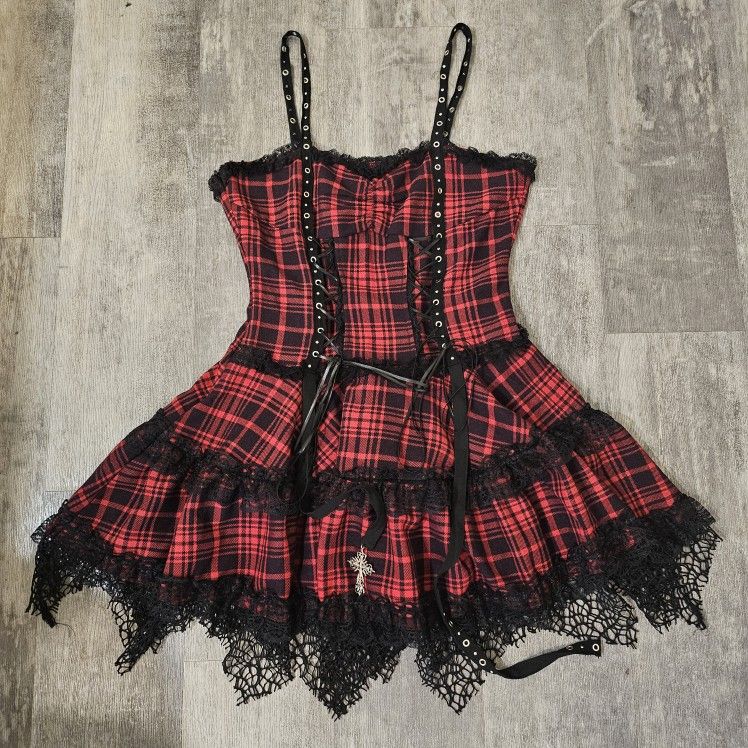 Dark in love gothic corset dress