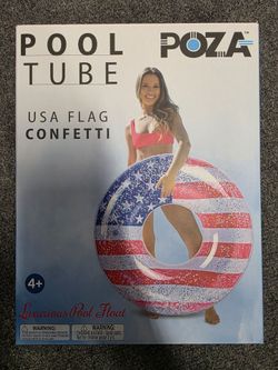 4sets of Pool noodles and USA flag confetti giant tube