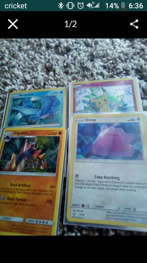 4 rare holos