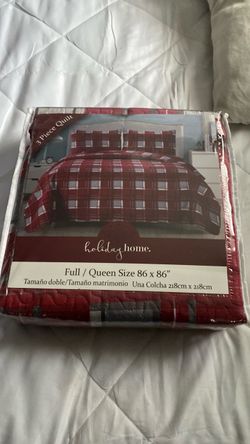 Holiday Home 3-Piece Quilt Set Full/Queen