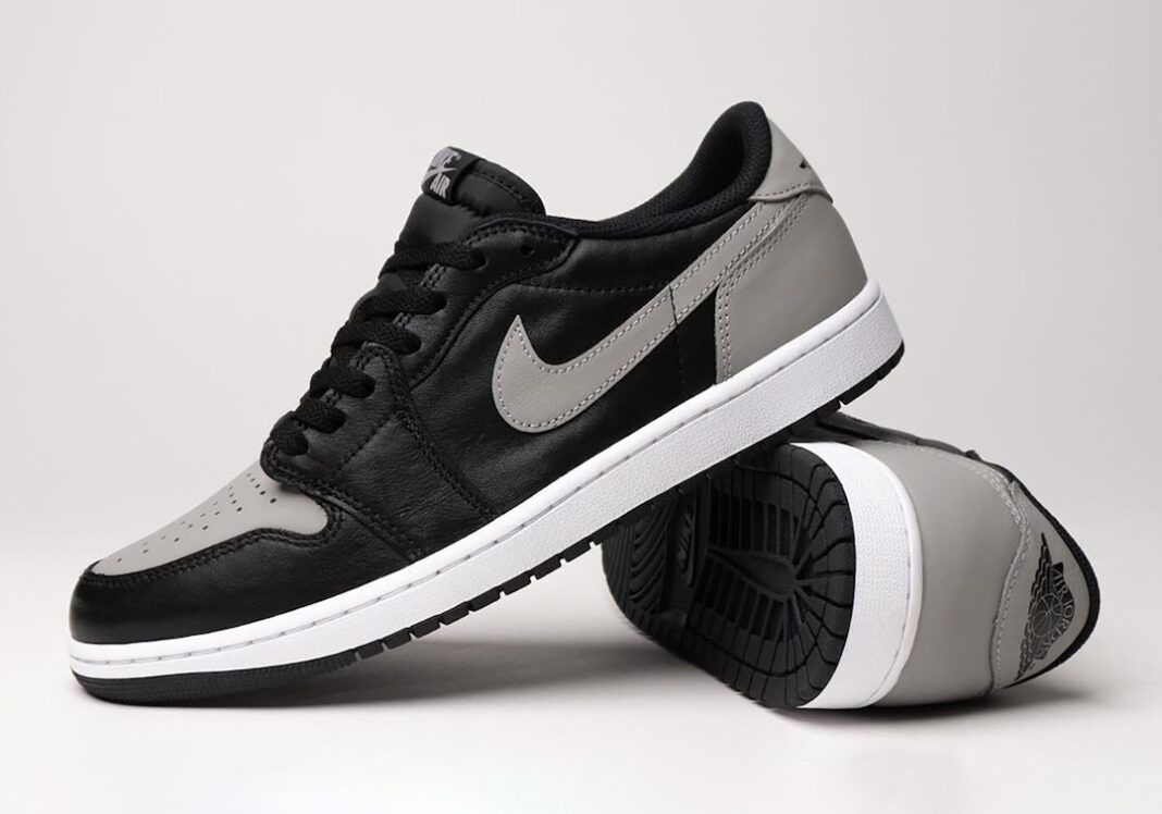 Nike Air Jordan 1 Low OG Shadow Grey Black White - Sizes 10 / 10.5 / 12 / 13