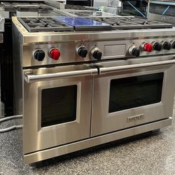 Wolf Stainless Steel 48” Wide Dual Fuel Legacy Model Range