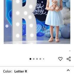 4ft Marquee Light Up Letter  R Letra Iluminada Para Fiestas