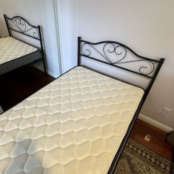 Bed  Frame With Free  Mattress
