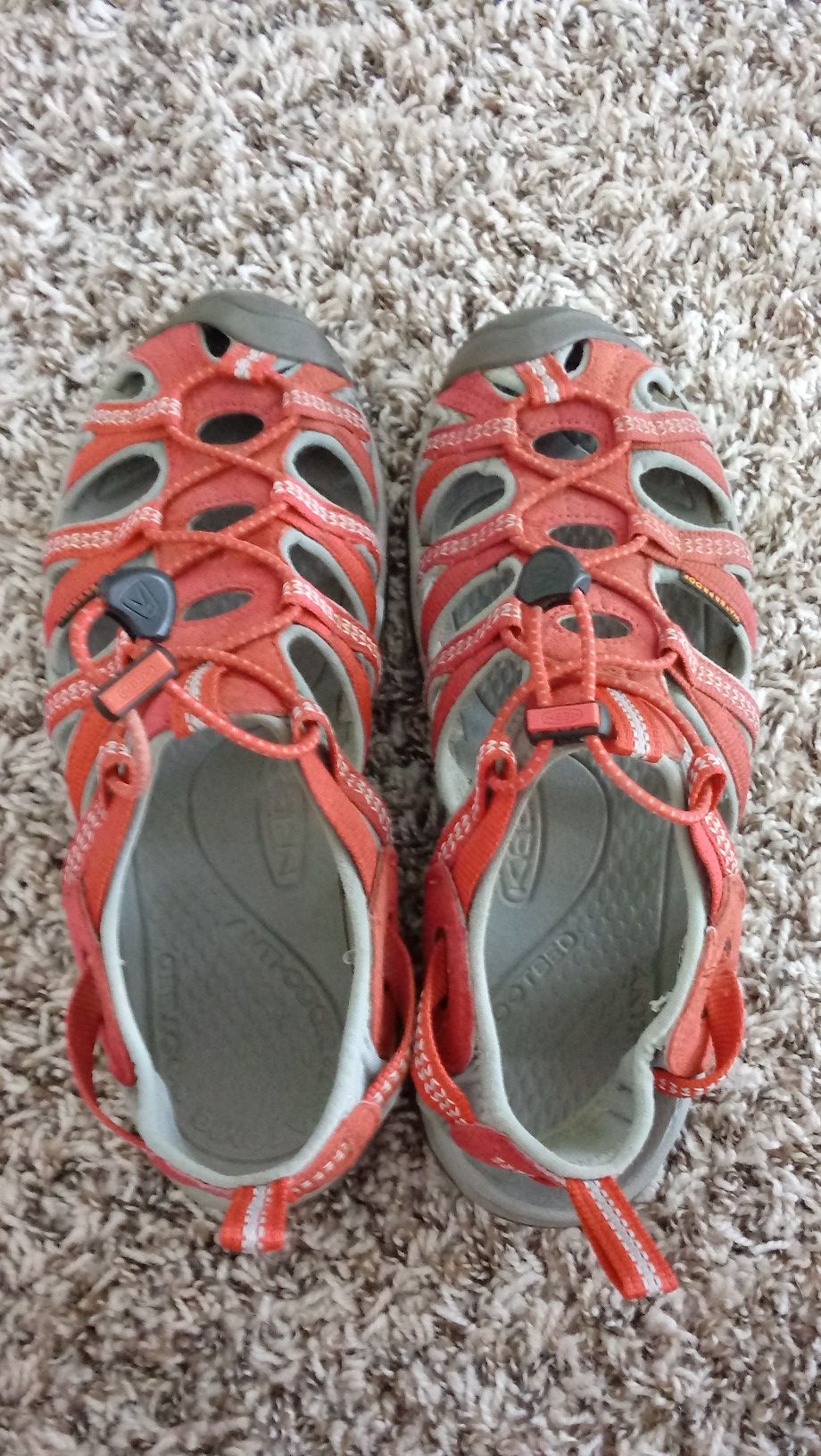 Red & Grey Keen Sandals Women's size 8.5 adjustable