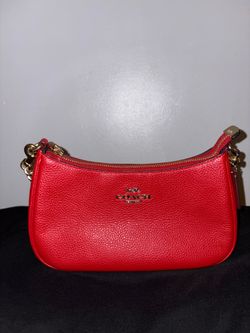 Red coach purse