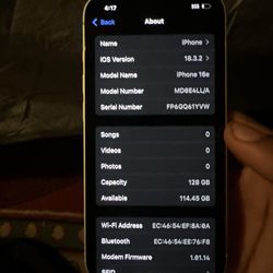 iPhone 16 e Locked To T-Mobile 