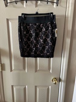 Mini Falda Negra, Marca Stooshy De Kohl’s- Size M