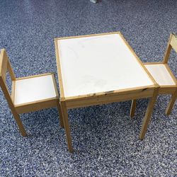 Kids Table And Two Chairs 