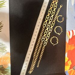 Necklace Earrings Bracelet and Ring Set