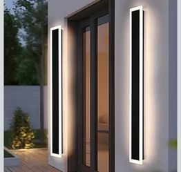 60" LONG STRIP MODERN OUTDOOR LIGHT WALL (2 PACK)