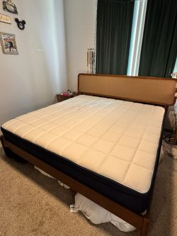 King Bed Frame and Mattress