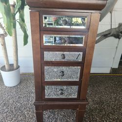 Wooden Jewelry Armoire