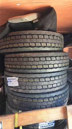 Brand new tires for big rigs