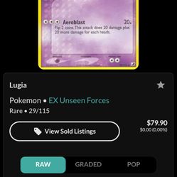 Lugia card