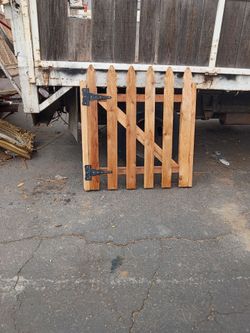 Gothic ticket gate comes with 2x4s for mounting