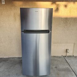 3MONTHS WARRANTY 28X29X68 WHIRLPOOL FRIDGE 18CUFT SILVER 