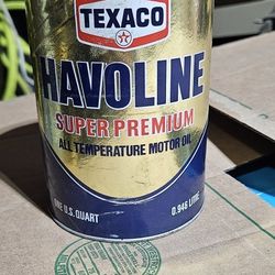 Vintage Texaco Havolin Motor Oil