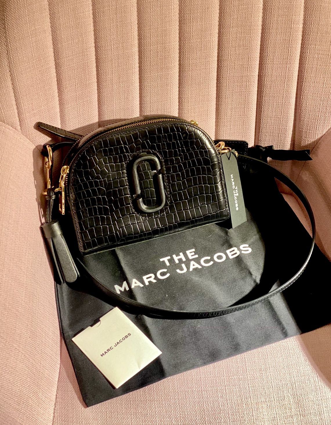Brand NEW Marc Jacobs Shutter Embossed Leather Crossbody VALUE $375