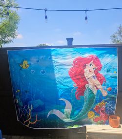 HUGE Ariel Mermaid birthday party banner