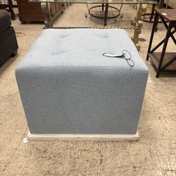 Blue cloth stool